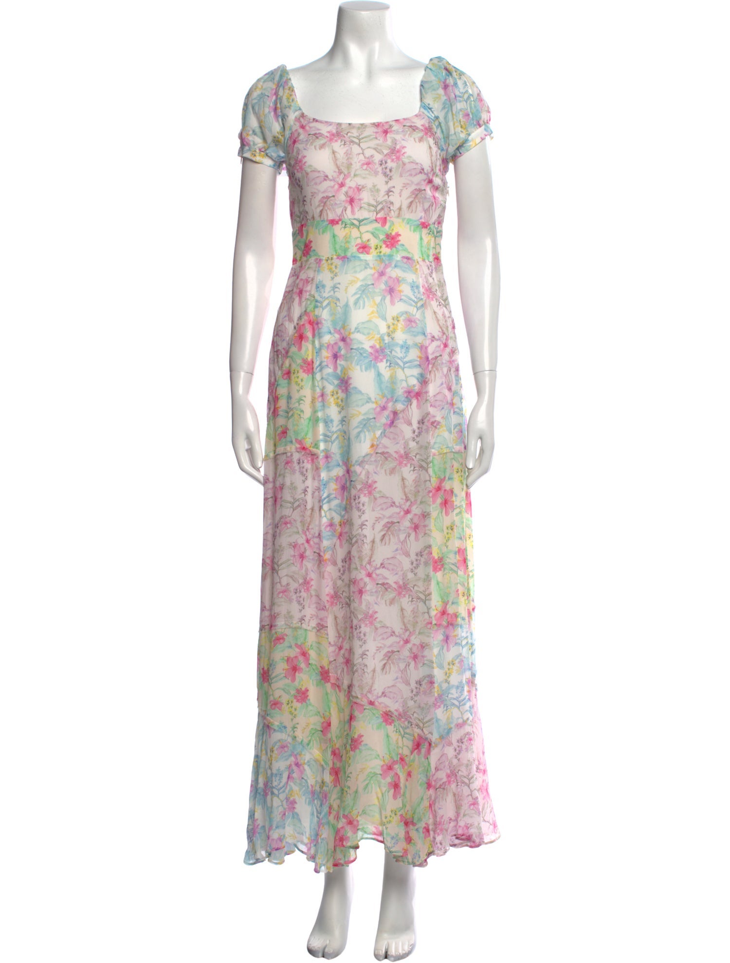 LoveShackFancy Floral Print Long Dress w/ Tags