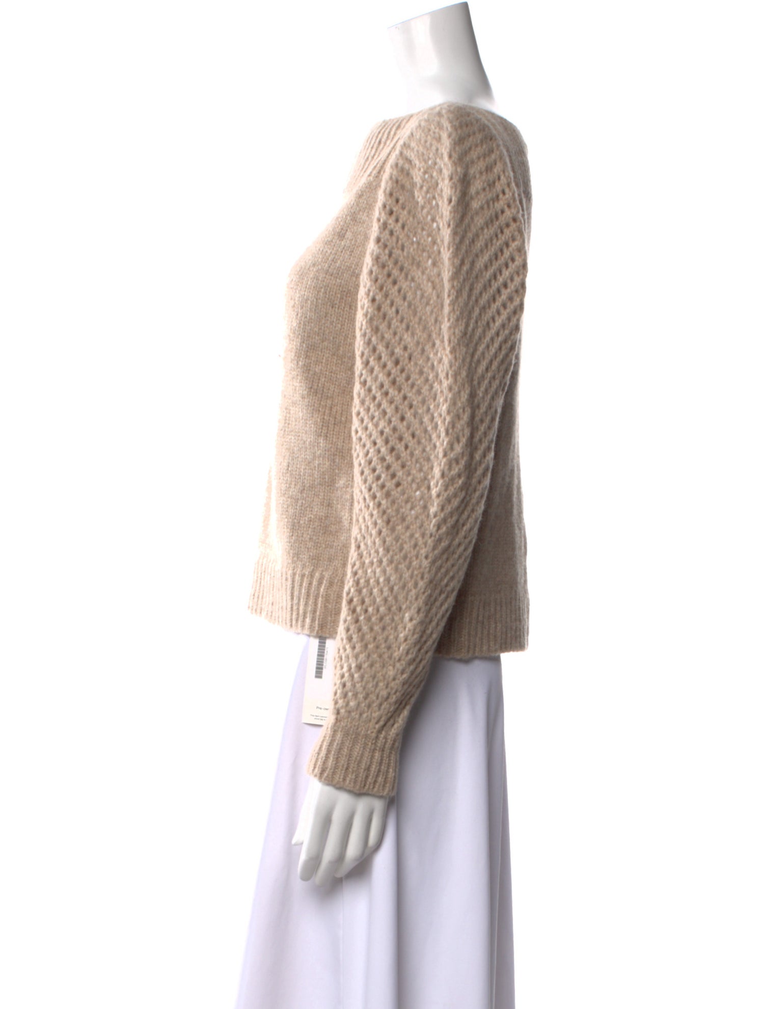 LoveShackFancy Baby Alpaca Bateau Neckline Sweater