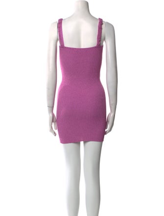 LoveShackFancy Square Neckline Mini Dress