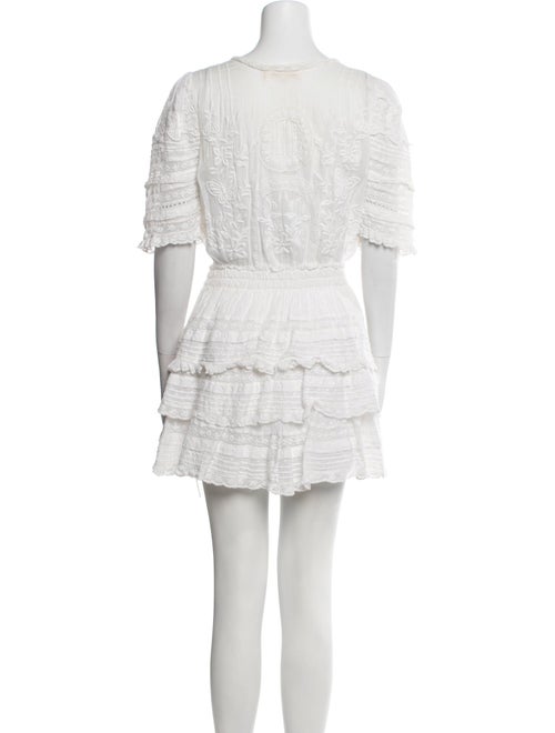 LoveShackFancy Scoop Neck Mini Dress