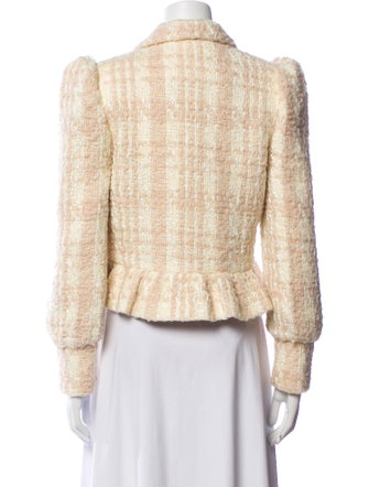 LoveShackFancy Wool Tweed Pattern Blazer