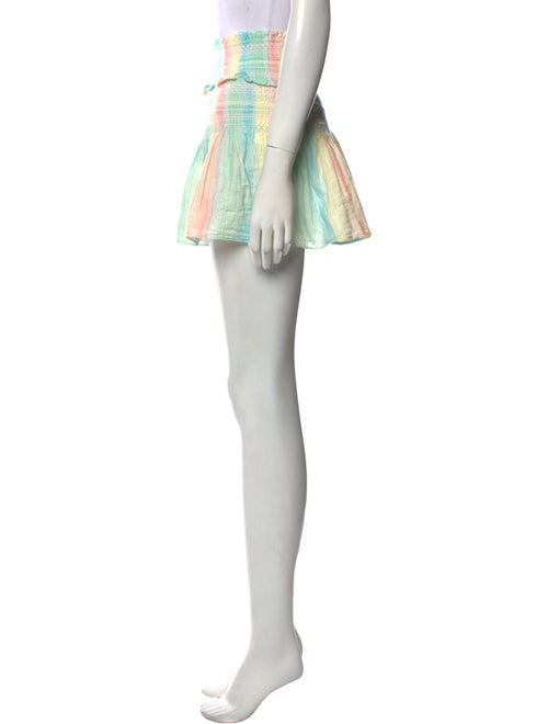 LoveShackFancy Striped Mini Skirt