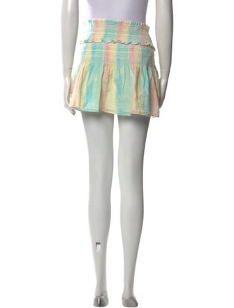 LoveShackFancy Striped Mini Skirt