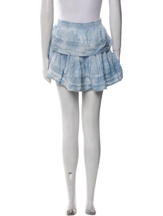 LoveShackFancy Tie-Dye Print Mini Skirt