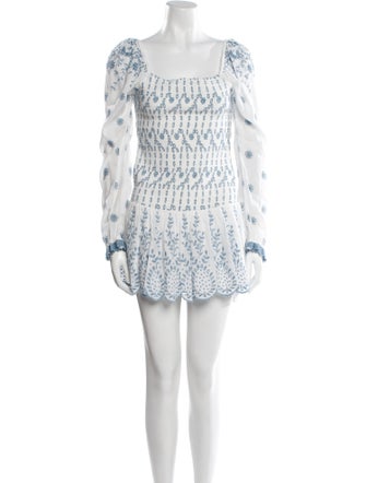 LoveShackFancy Printed Mini Dress