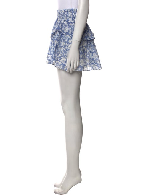 LoveShackFancy Floral Print Mini Skirt