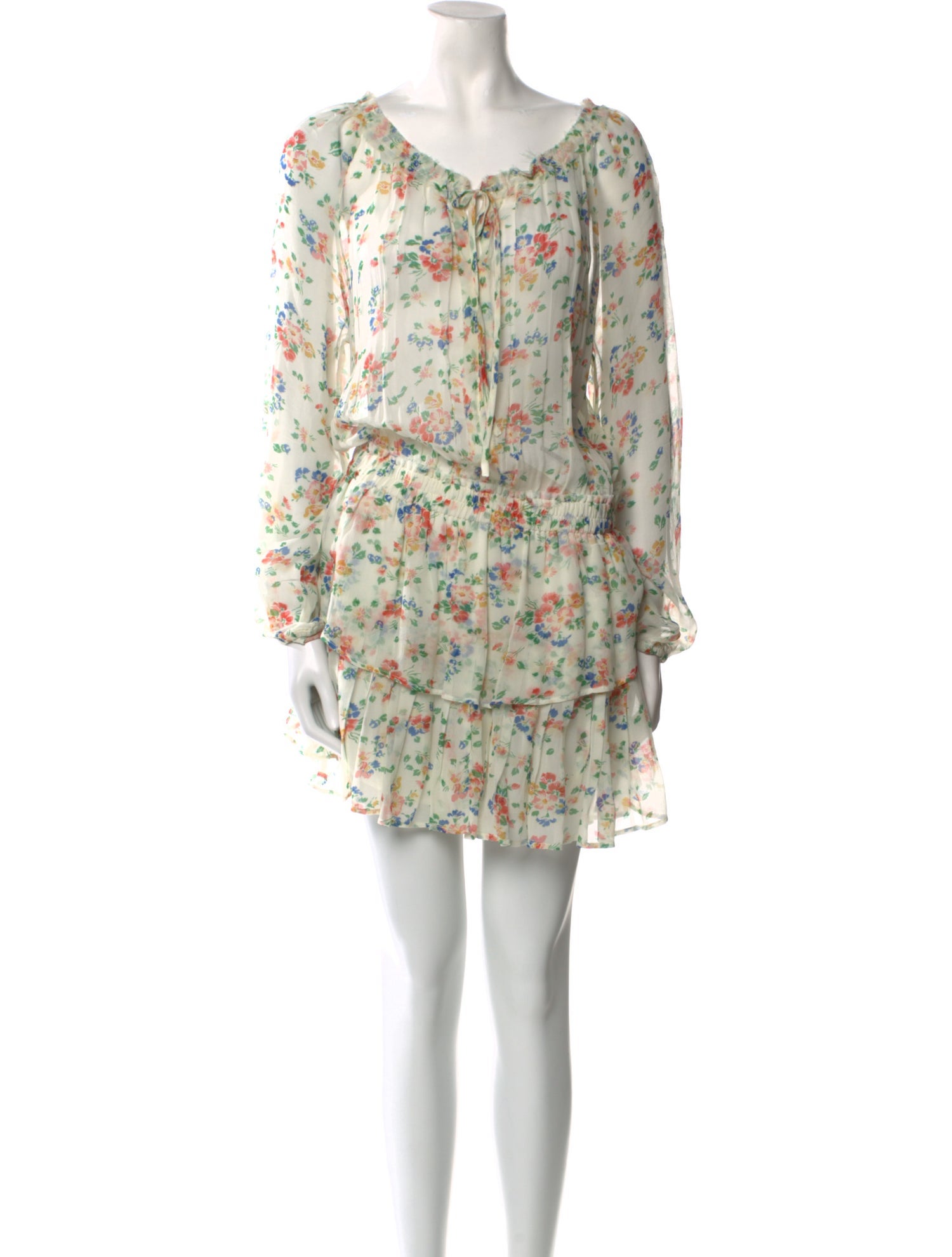 LoveShackFancy Silk Mini Dress