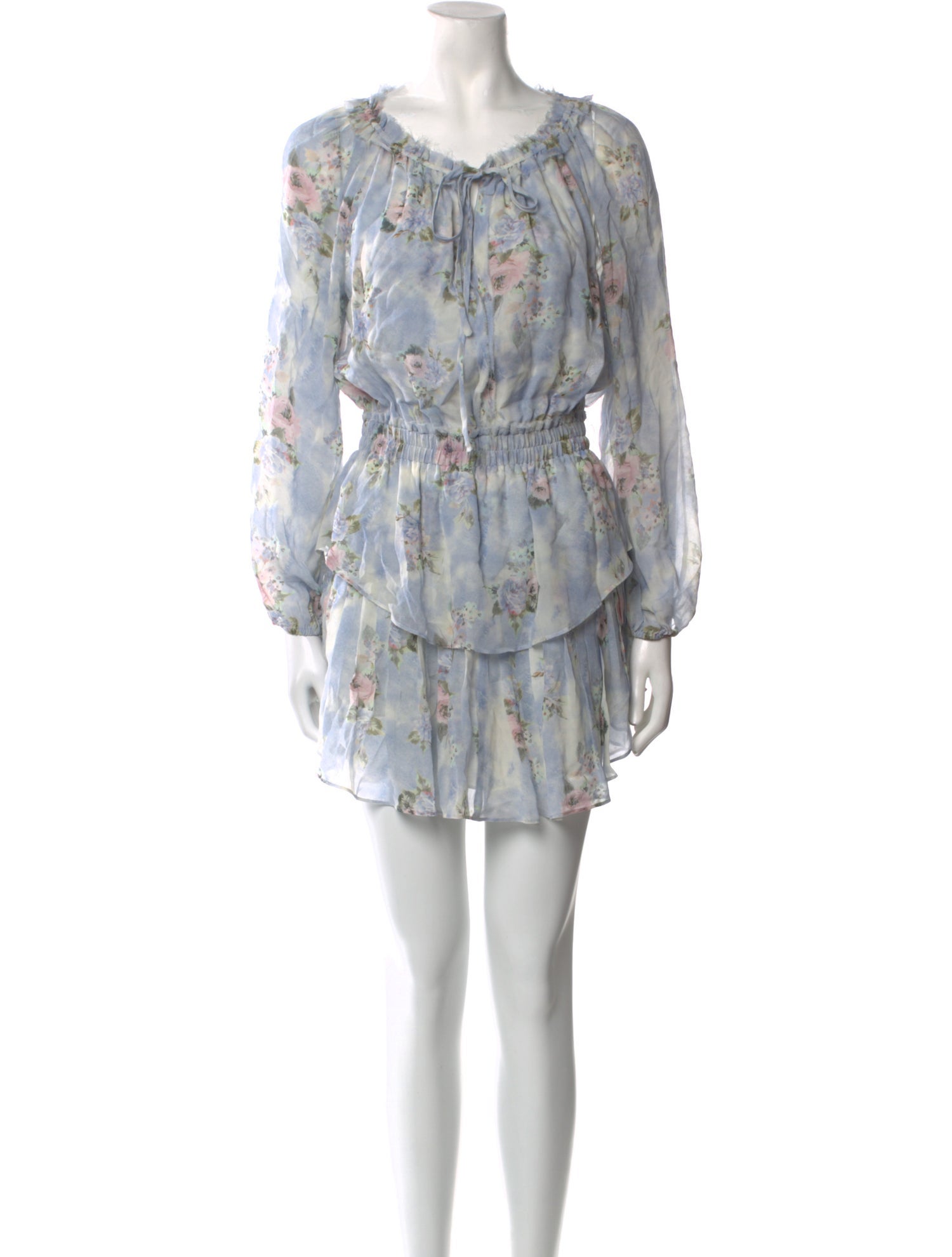 LoveShackFancy Silk Mini Dress