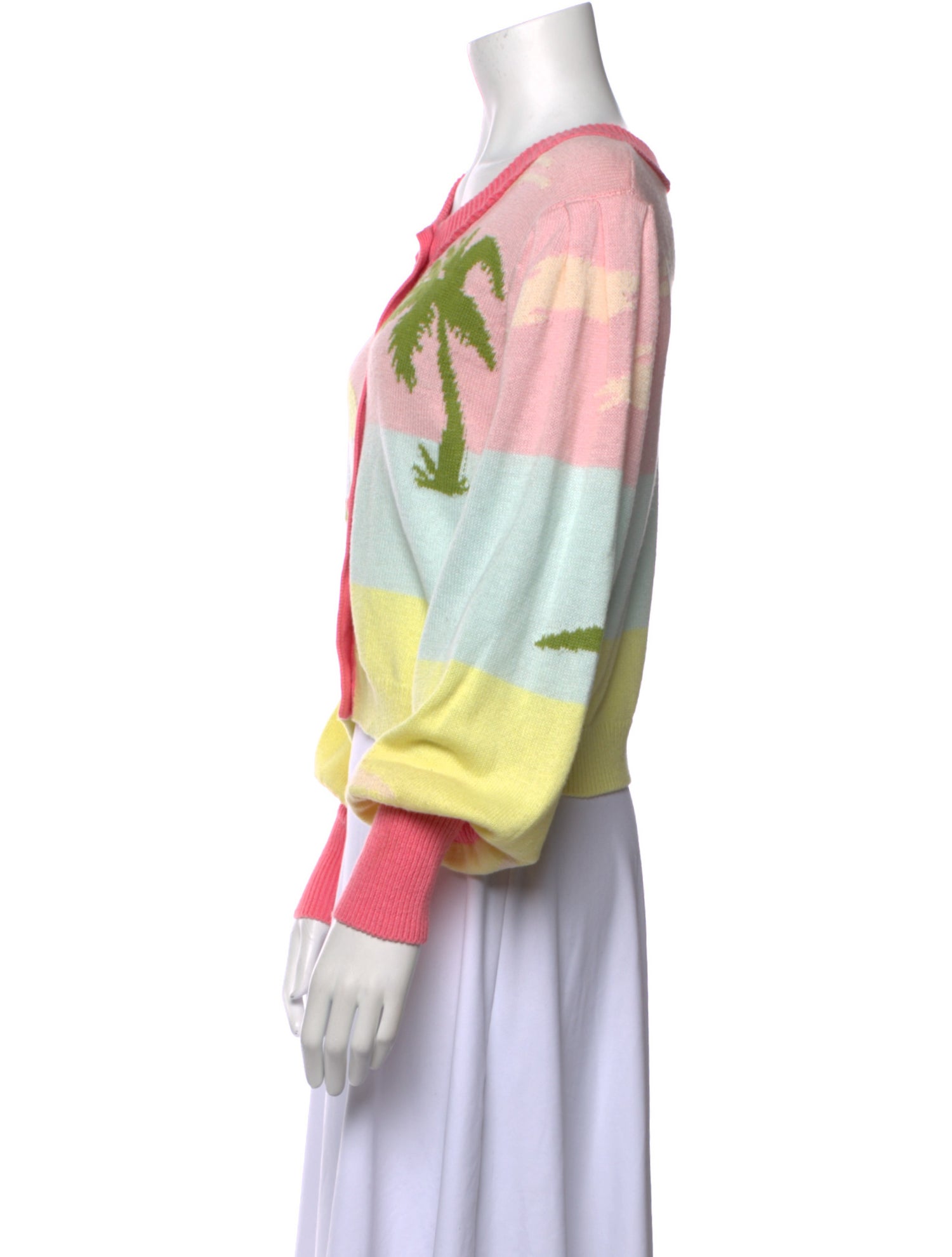 LoveShackFancy Printed Scoop Neck Sweater