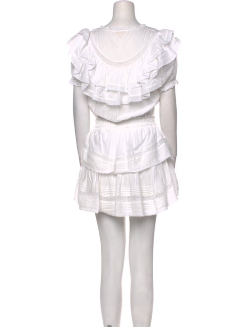 LoveShackFancy Scoop Neck Mini Dress