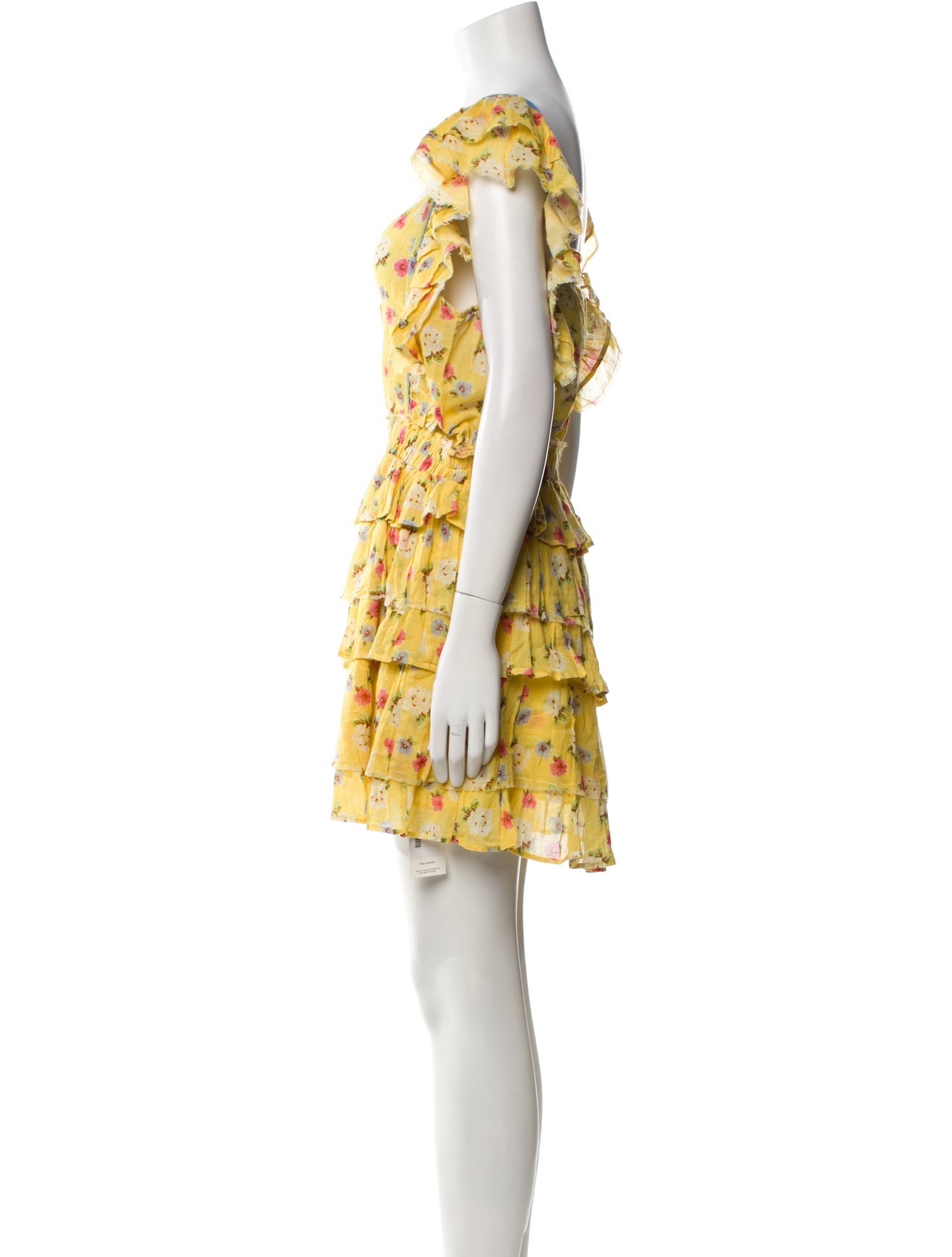 LoveShackFancy Floral Print Mini Dress