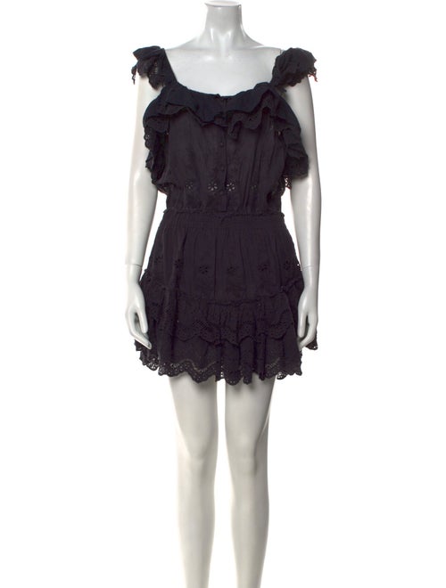 LoveShackFancy Off-The-Shoulder Mini Dress