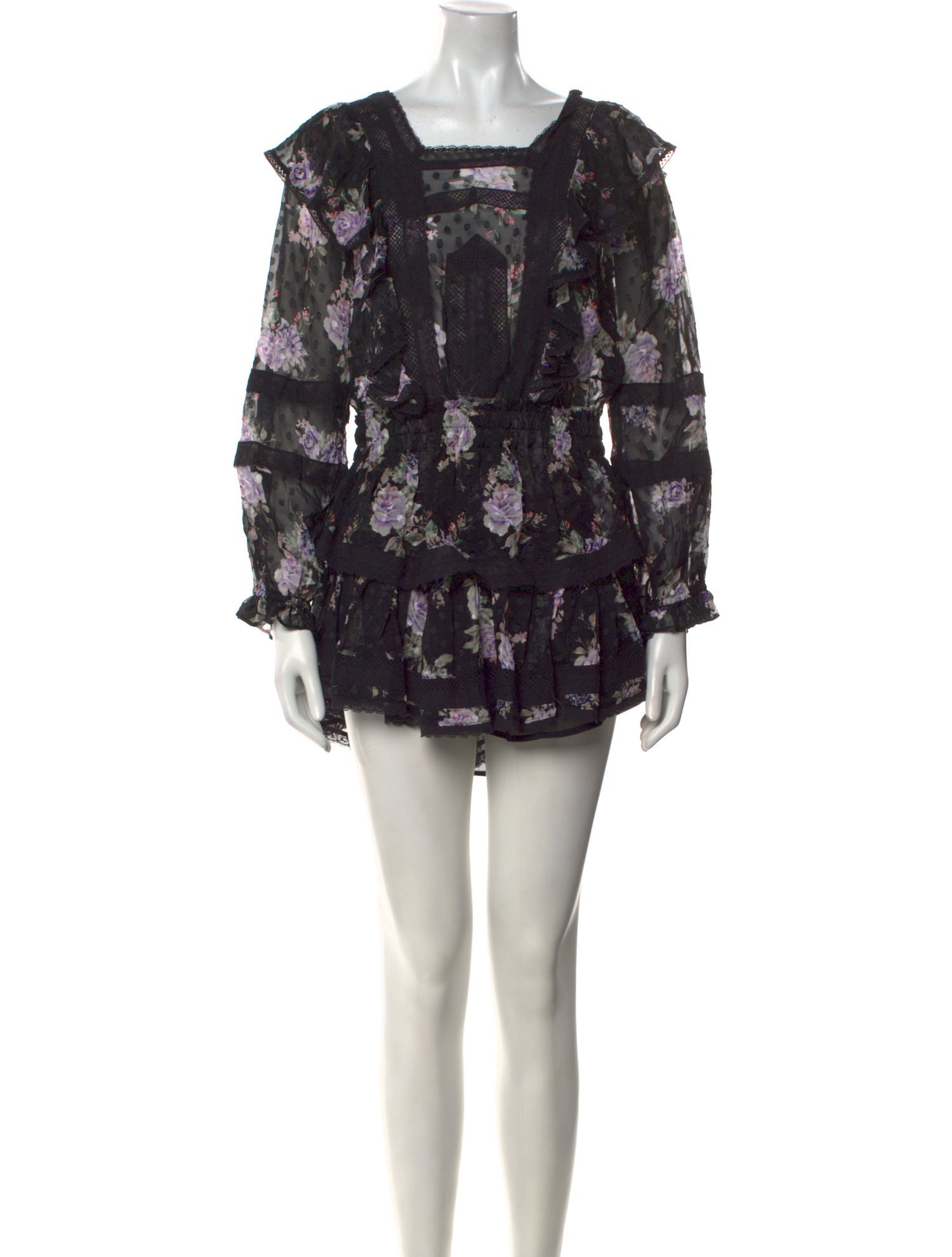 LoveShackFancy Silk Mini Dress