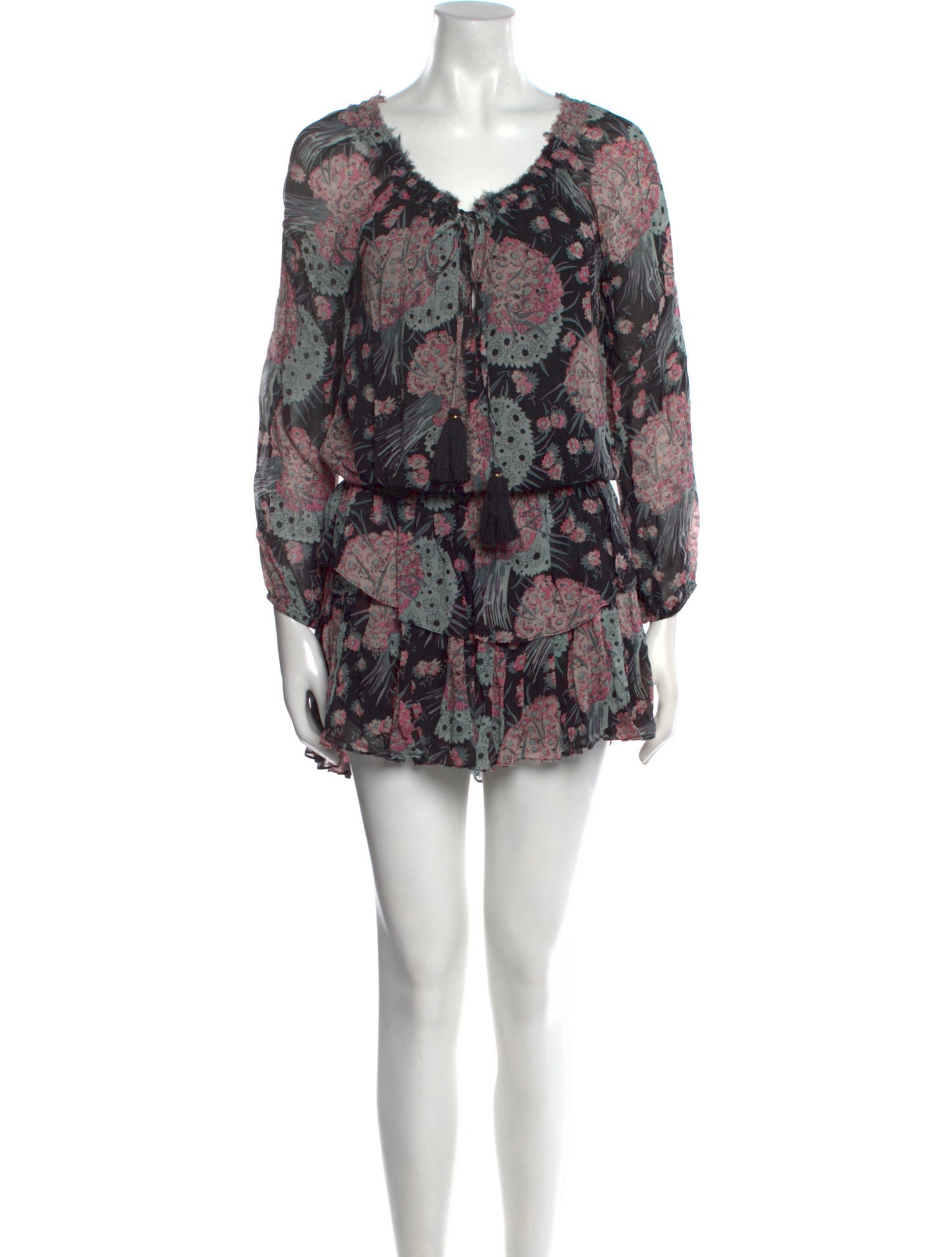 LoveShackFancy Silk Mini Dress