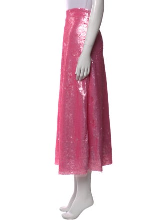 LoveShackFancy Mesh Accents Midi Length Skirt