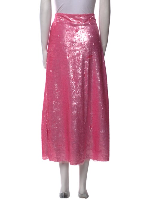 LoveShackFancy Mesh Accents Midi Length Skirt