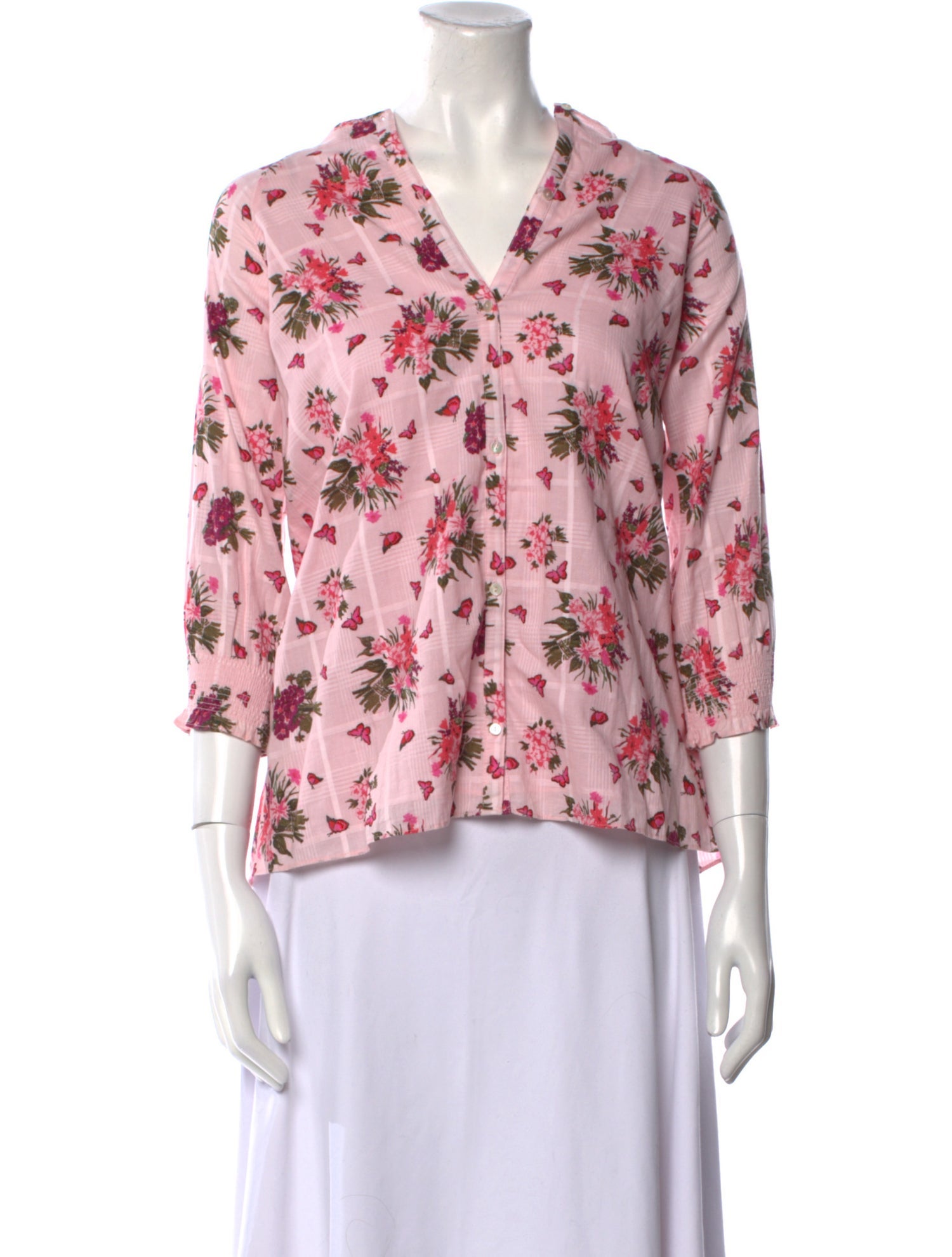 LoveShackFancy LoveShackFancy Long Sleeve Floral Dress