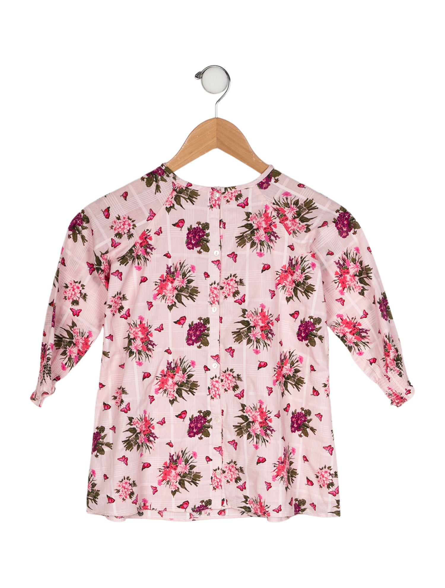 LoveShackFancy Toddler Girls' Patterned Long Sleeve Dress