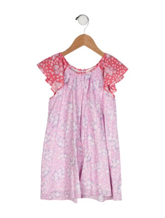 LoveShackFancy Toddler Girls' Floral Printed Sleeveless Dress