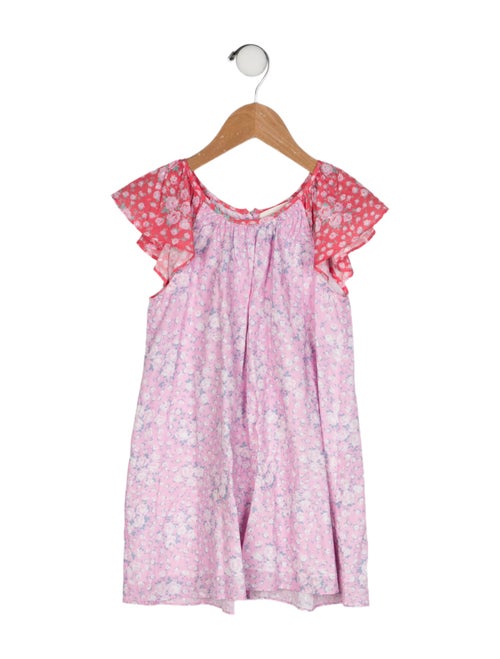 LoveShackFancy Toddler Girls' Floral Printed Sleeveless Dress