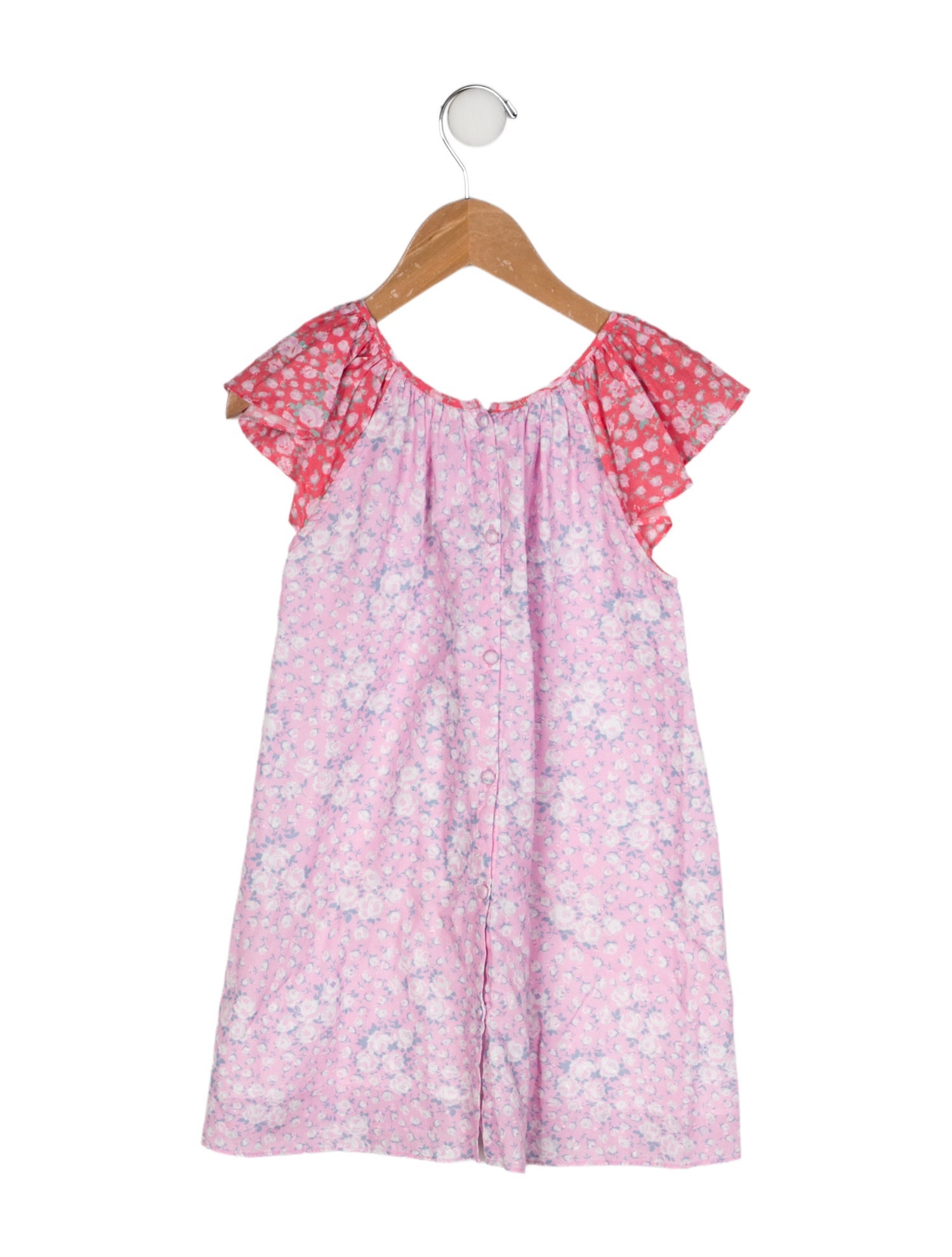 LoveShackFancy Toddler Girls' Floral Printed Sleeveless Dress