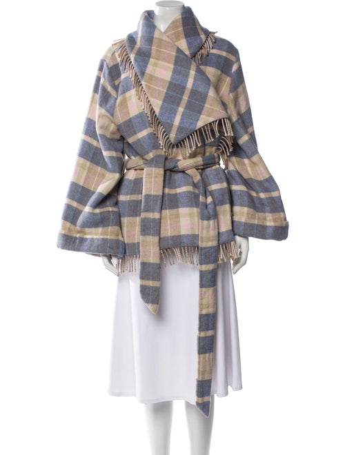 LoveShackFancy Plaid Print Coat