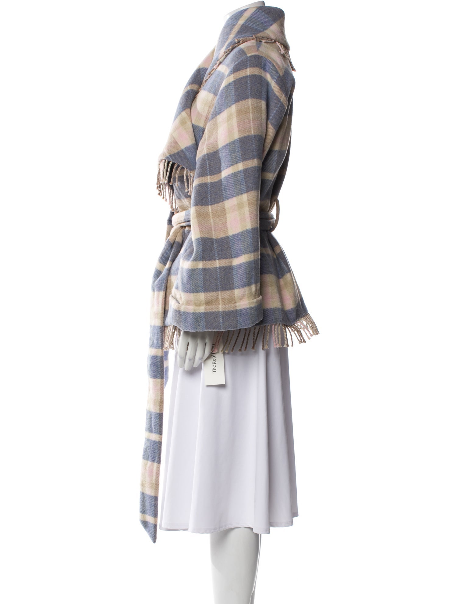 LoveShackFancy Plaid Print Coat