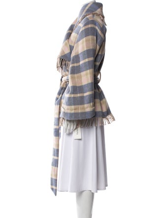 LoveShackFancy Plaid Print Coat