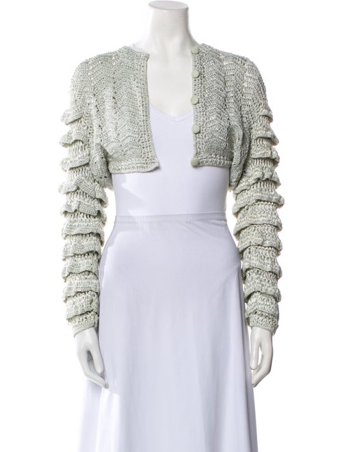 LoveShackFancy Printed Square Neckline Crop Top