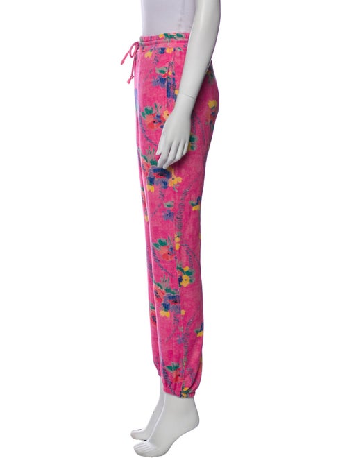 LoveShackFancy Floral Print Skinny Leg Pants