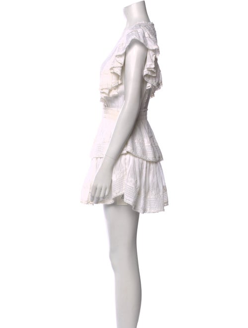 LoveShackFancy V-Neck Mini Dress