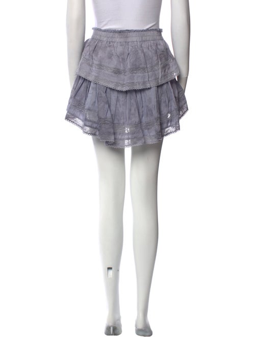 LoveShackFancy Raw-Edge Trim Mini Skirt