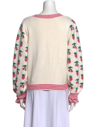 LoveShackFancy Plaid Print Scoop Neck Sweater