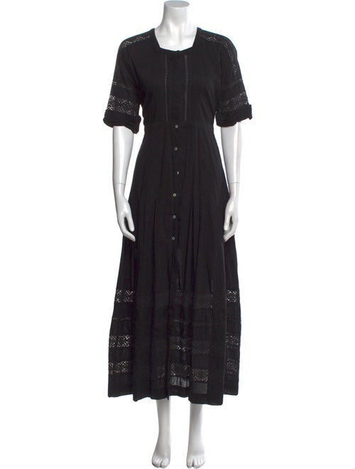 LoveShackFancy Scoop Neck Long Dress