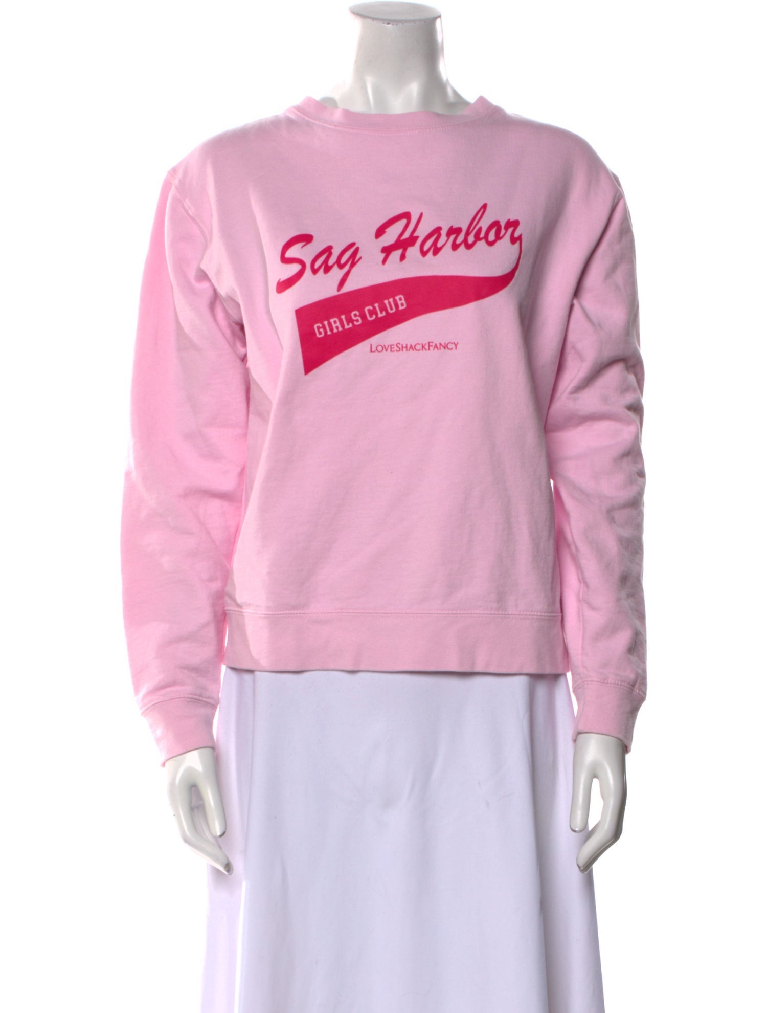 LoveShackFancy Graphic Print Crew Neck Sweatshirt