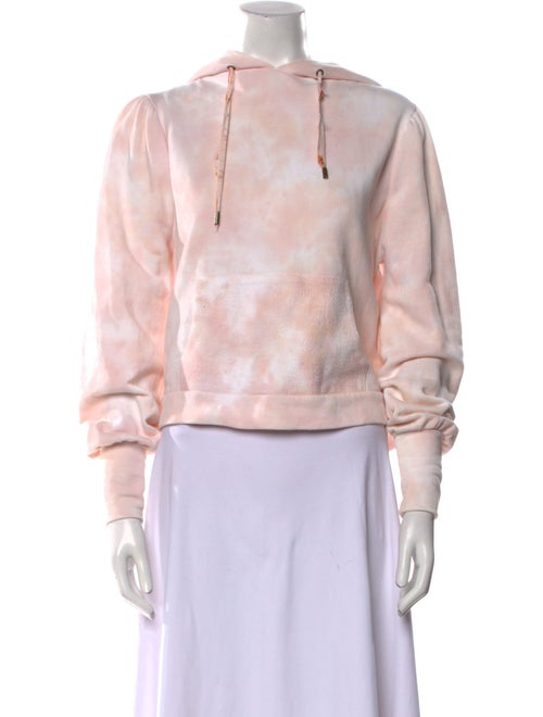 LoveShackFancy Tie-Dye Print Crew Neck Sweatshirt