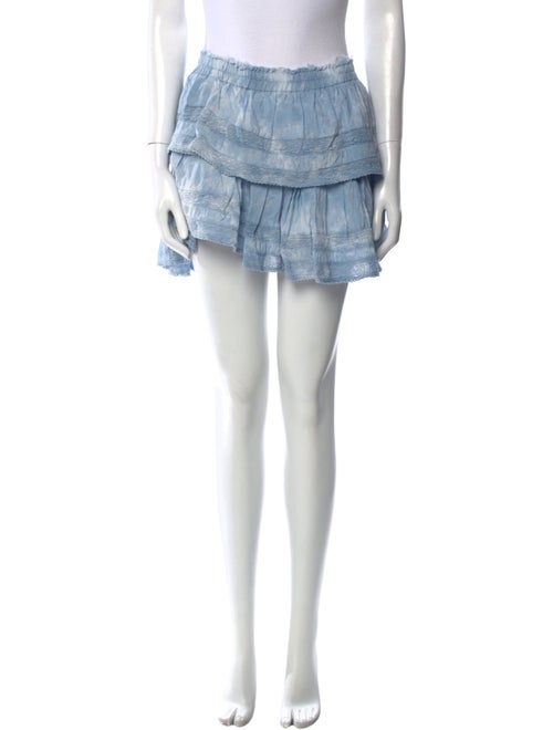 LoveShackFancy Ruffle Embellishment Mini Skirt