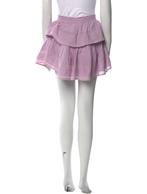 LoveShackFancy Ruffle Embellishment Mini Skirt