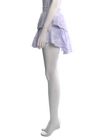 LoveShackFancy Ruffle Embellishment Mini Skirt