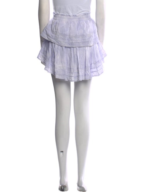 LoveShackFancy Ruffle Embellishment Mini Skirt