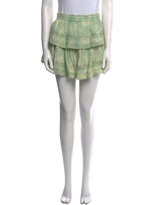 LoveShackFancy Tie-Dye Print Mini Skirt