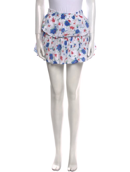 LoveShackFancy Printed Mini Skirt