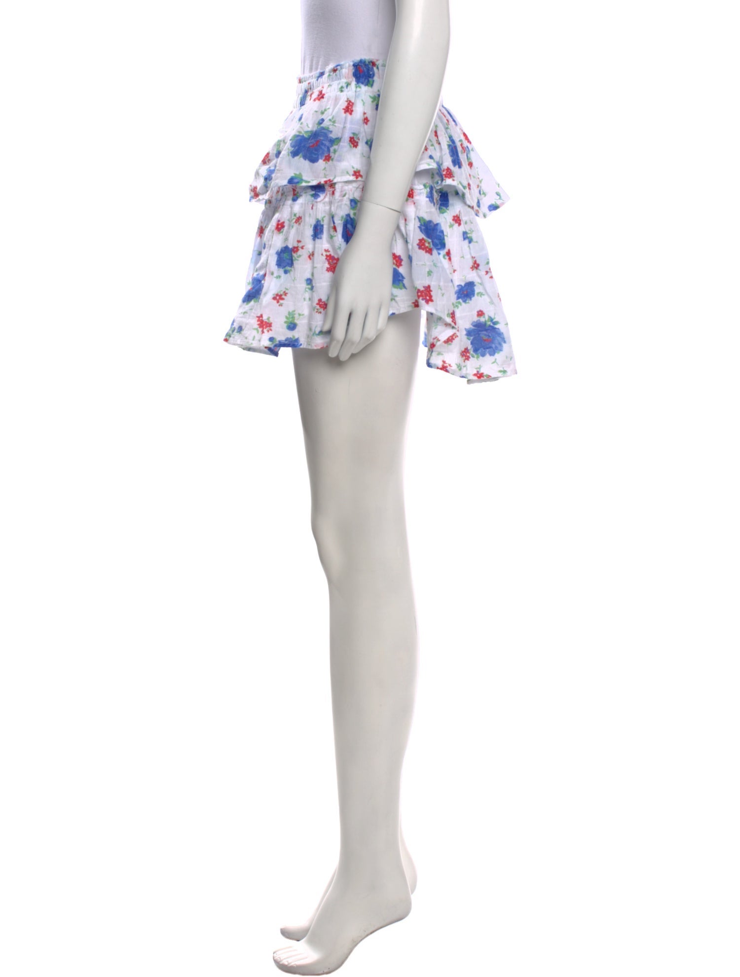 LoveShackFancy Printed Mini Skirt