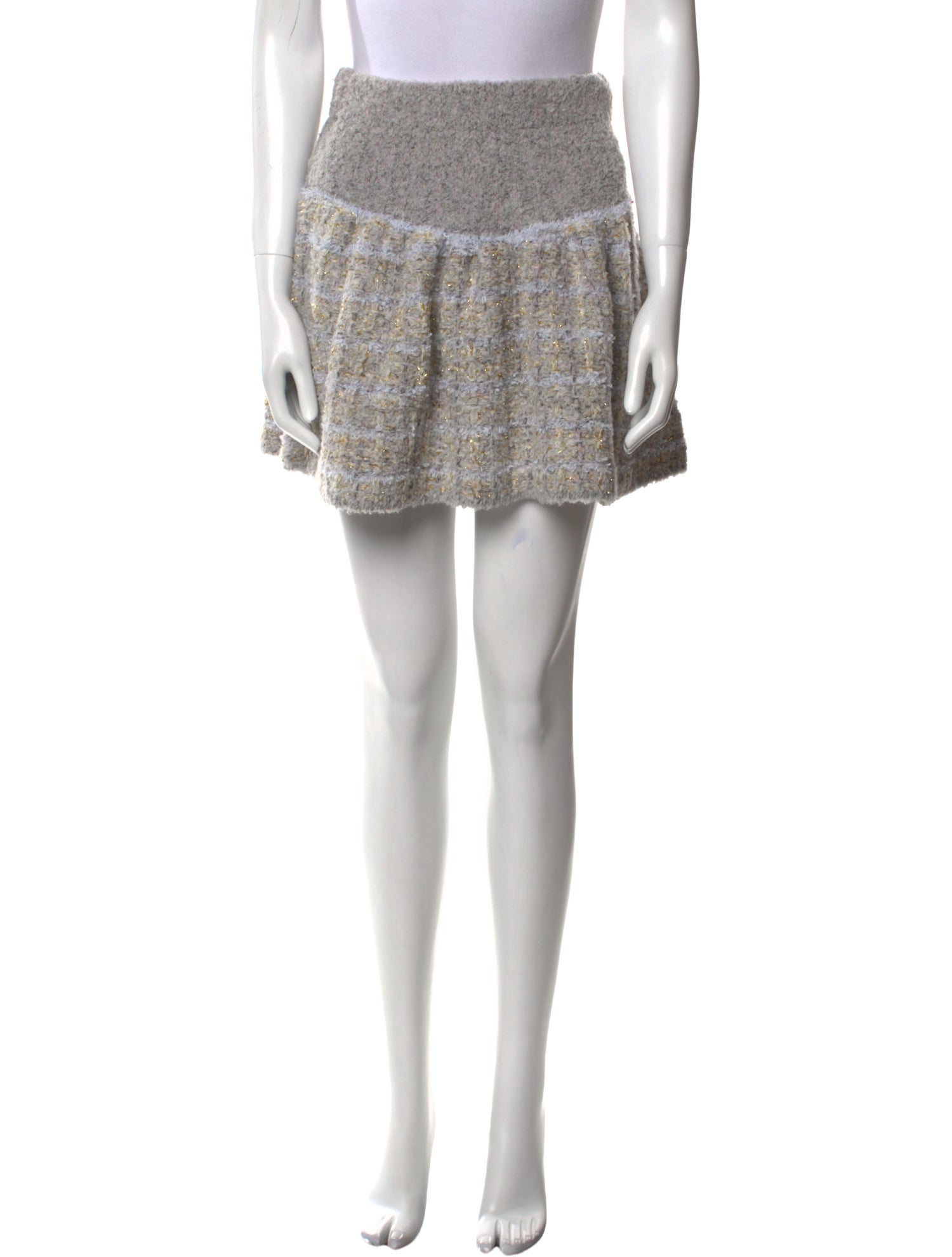 LoveShackFancy Tweed Pattern Mini Skirt w/ Tags
