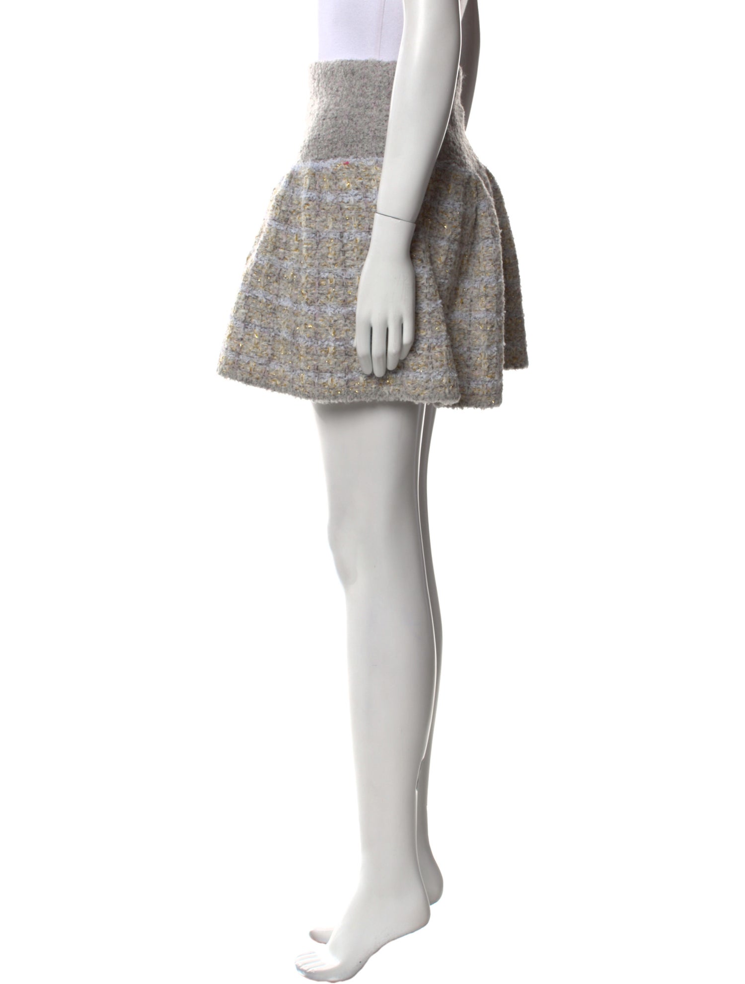 LoveShackFancy Tweed Pattern Mini Skirt w/ Tags
