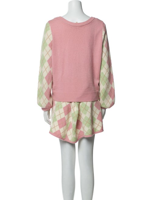 LoveShackFancy Wool Floral Print Pant Set