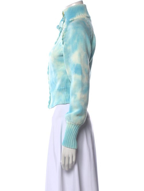 LoveShackFancy Tie-Dye Print Mock Neck Sweater