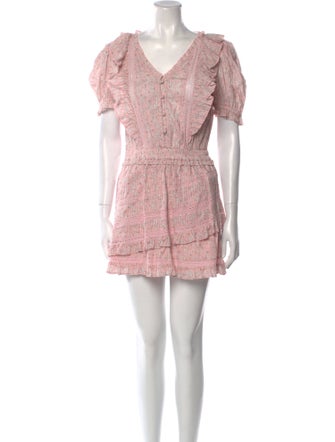 LoveShackFancy Printed Mini Dress