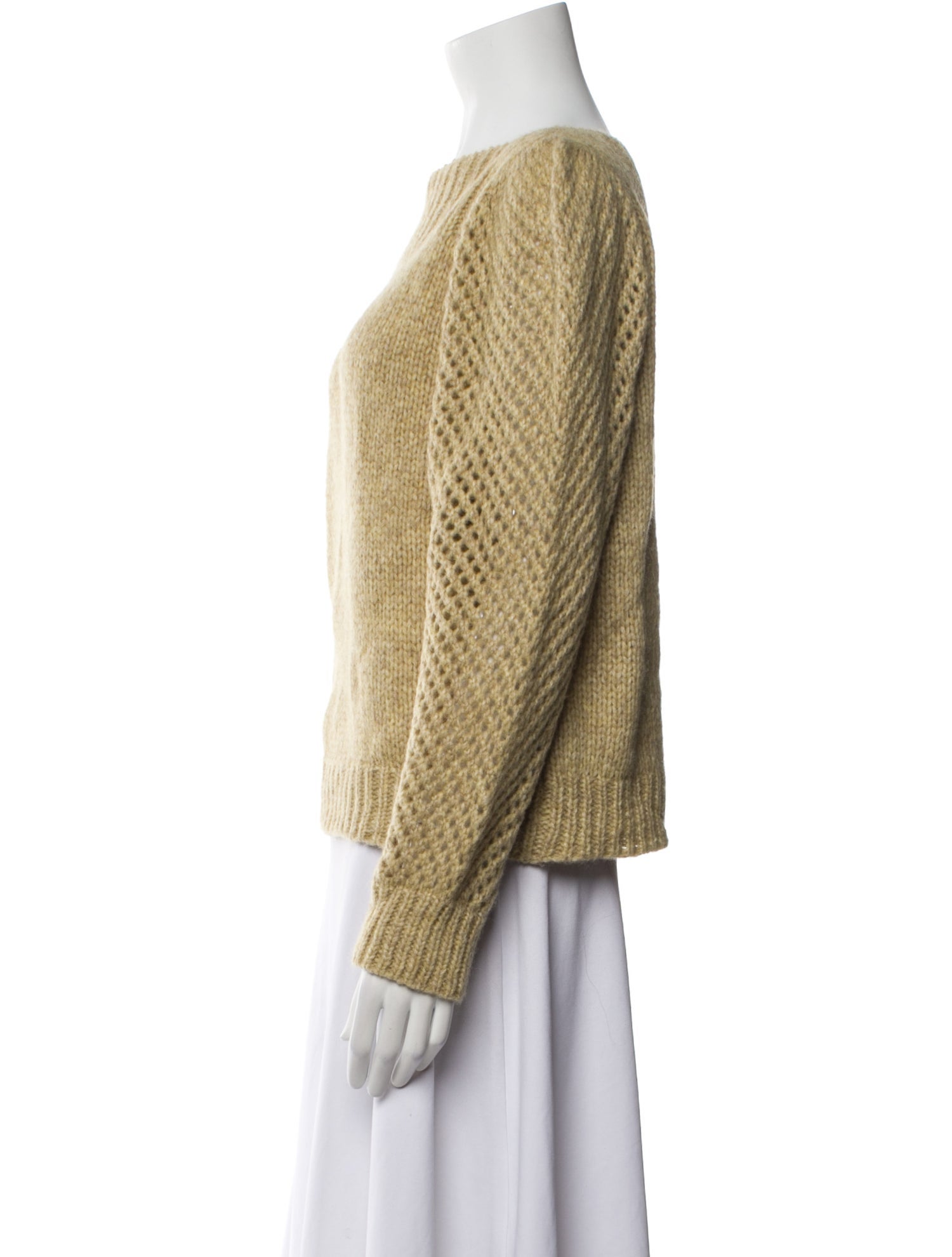 LoveShackFancy Alpaca Bateau Neckline Sweater