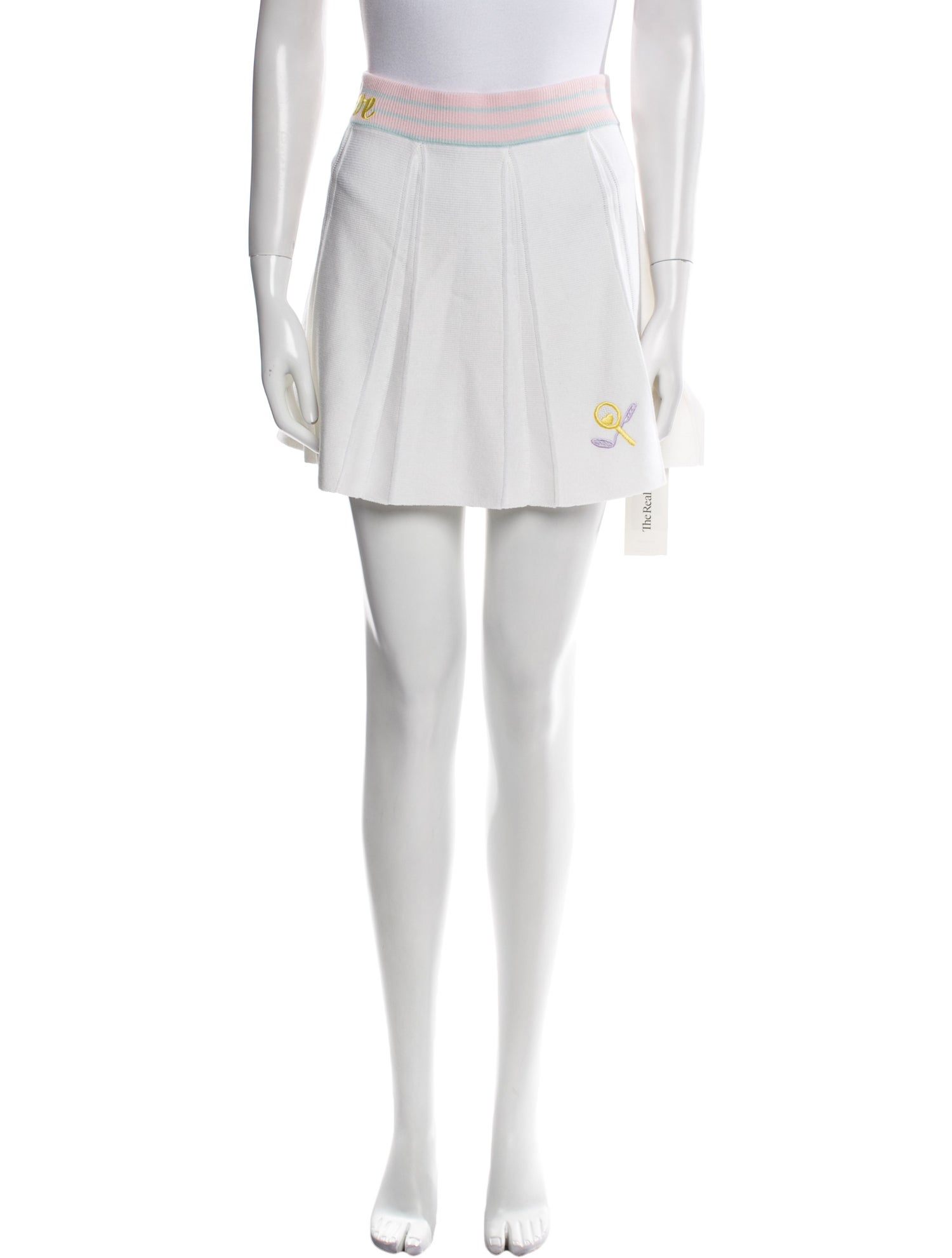 LoveShackFancy Embroidered Accent Mini Skirt w/ Tags